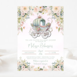 Invitación Chica de transporte de princesa de cuento de hadas