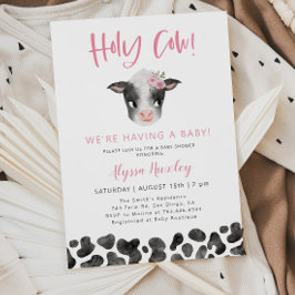 Invitación Chica de vaca sagrada Baby Shower