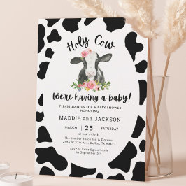 Invitación Chica de vaca sagrada en Baby Shower