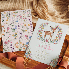 Invitación Chica de venado de Woodland Woodland