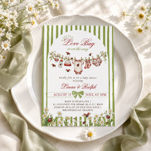 Invitación Chica del Bicho de Amor Fiesta de Bebé