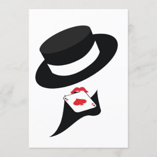 Invitación chica del cabaret