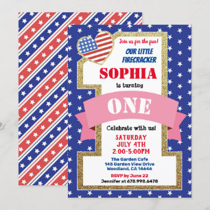 Invitación Chica del Día de la Independencia Primer Partido d