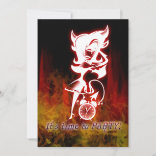 Invitación Chica del diablo Gótico Fantasy Sweet 16 Cumpleaño