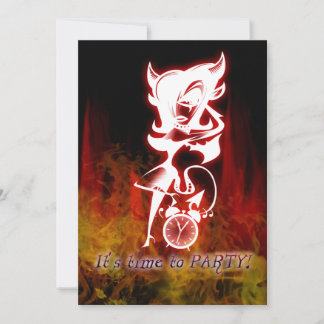 Invitación Chica del diablo Gótico Fantasy Sweet 16 Cumpleaño