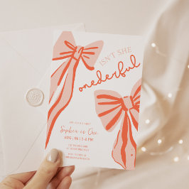 Invitación Chica del Doodle Rosa de Brida sincera Primer Cump