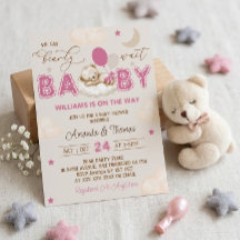 Chica del oso de peluche Baby Shower