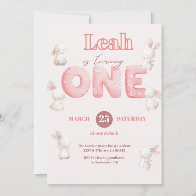 Invitación Chica del tema de las flores silvestres (Anverso)