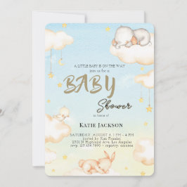 Invitación Chica Ducha de Bebé con Presupuesto