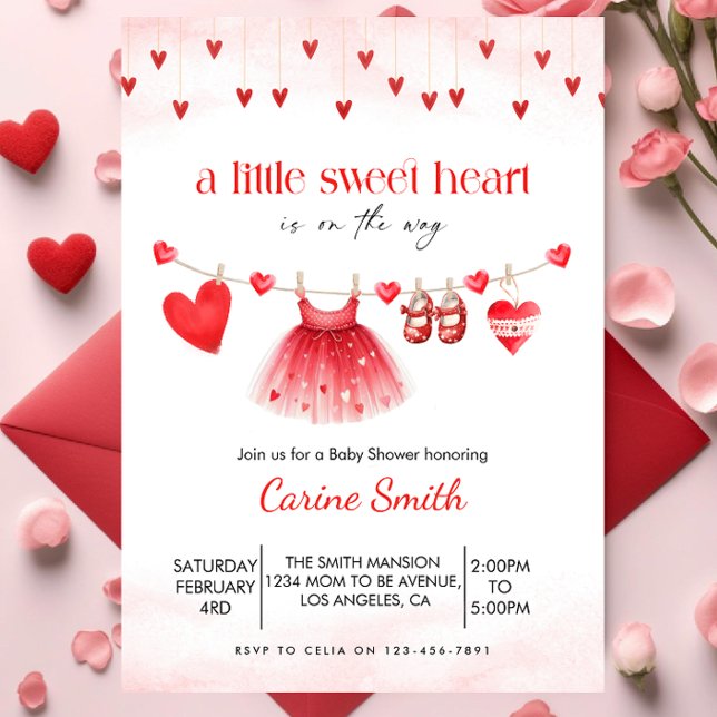 Invitación Chica Dulce Baby Shower  (Subido por el creador)
