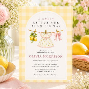 Invitación Chica Dulce de Limonera Ducha de Bebe