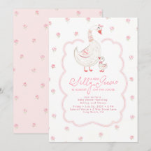 Chica Elegante Silly Goose Baby Shower Rosa