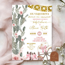 Invitación Chica española Dusty Pink
