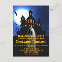 Invitación Chica fantasma atormentado Fiesta de disfraces de 