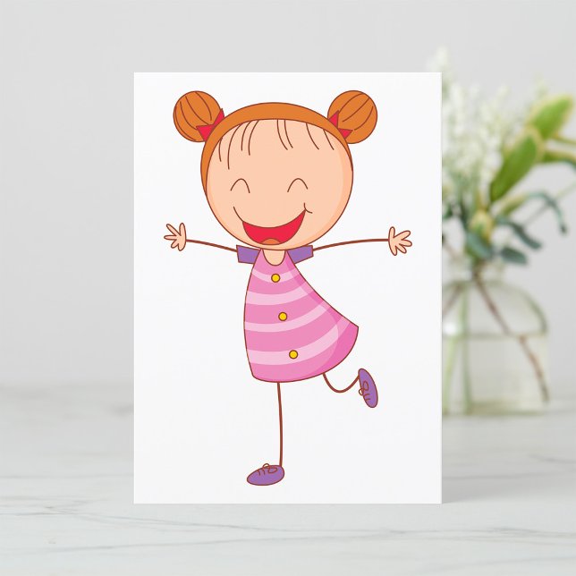 Invitación Chica feliz (Subido por el creador)