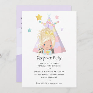 Invitación Chica Fiesta de cumpleaños