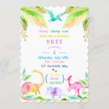 Chica fiesta de dinosaurios en pasteles