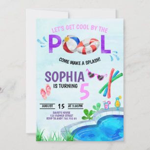 Invitación Chica Fiesta de grupo cumpleaños Guay cerca del ve