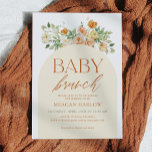 Invitación Chica floral Primavera Boho Baby Brunch<br><div class="desc">¡Celebra tu llegada a tu bebé con esta invitación de Boho Floral Baby Brunch! El diseño es perfecto para cualquier ducha de bebé,  y viene con etiquetas a juego para compartir las noticias felices. Flor silvestre Floral Baby Brunch</div>