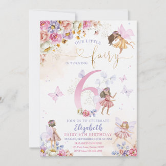 Invitación Chica Forestal de los Hados Cumpleaños Magnífico