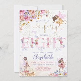 Invitación Chica Forestal de los Hados Cumpleaños Magnífico