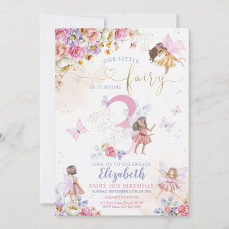 Invitación Chica Forestal de los Hados Cumpleaños Magnífico