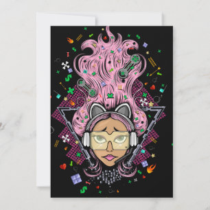 Invitación Chica Gamer