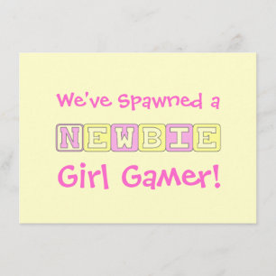 Invitación Chica Gamer Baby Shower