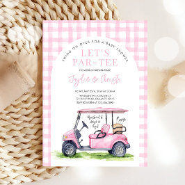 Invitación Chica Golf Let's Par-Tee Tee Time Baby Shower