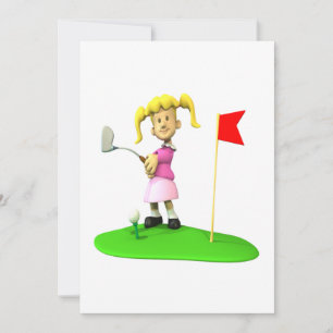 Invitación Chica Golfer
