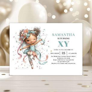 Invitación Chica Hada Caprichosa Cumpleaños 2 Magico Pastel