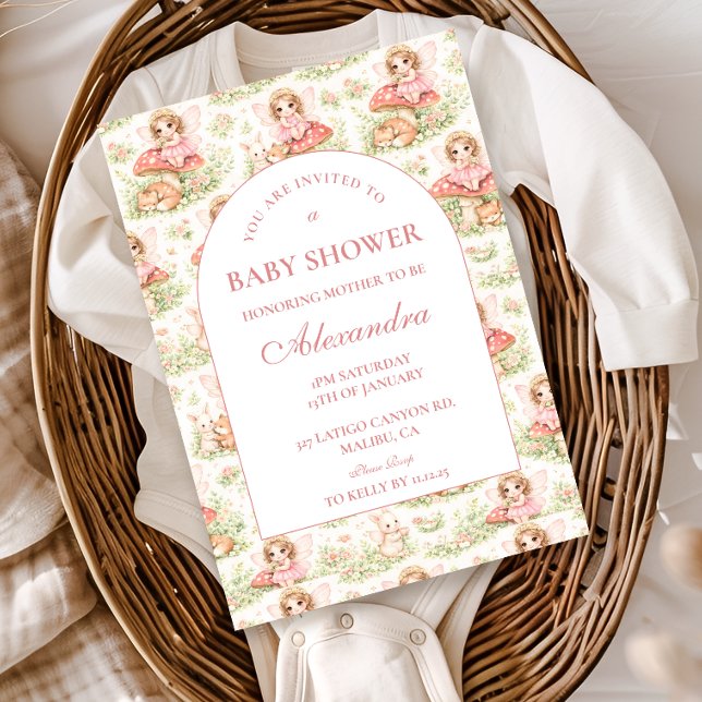 Invitación Chica Hada Encantada Baby Shower (Subido por el creador)