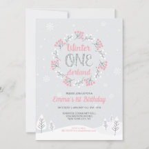 Chica Invierno de Onederland Primer cumpleaños, pr