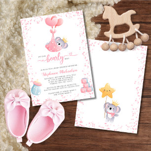 Invitación Chica Koala Oído Podemos Esperar A Baby Shower