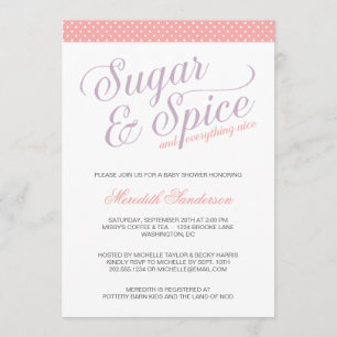 Invitación Chica lindo Baby Shower