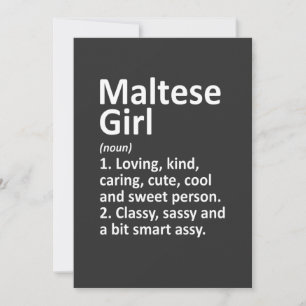 Invitación Chica Maltesa Malta País Hogar Raíces Ascendencia