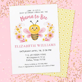 Invitación Chica Mamá se va a comprar Baby Shower