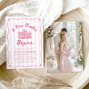Invitación Chica mano dibujada comienza un nuevo capítulo Bab