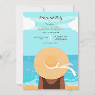 Invitación Chica Mirando El Mar