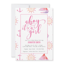 Chica náutico Baby Shower