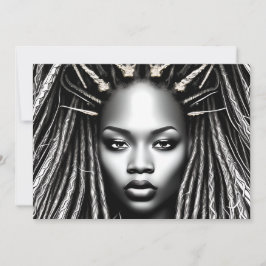 Invitación Chica negra cumpleaños mágico Sista Melanin mujer