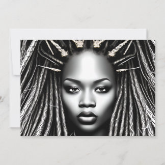 Invitación Chica negra cumpleaños mágico Sista Melanin mujer