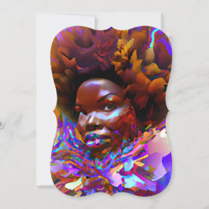 Invitación Chica negra cumpleaños mágico Sista Melanin mujer