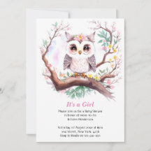 Chica Owl Baby Shower Forest Adventure