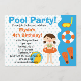 Invitación Chica Personalizable Fiesta 