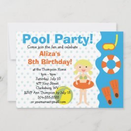 Invitación Chica Personalizable Fiesta 