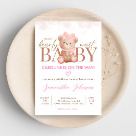 Invitación Chica: podemos esperar a Baby Shower