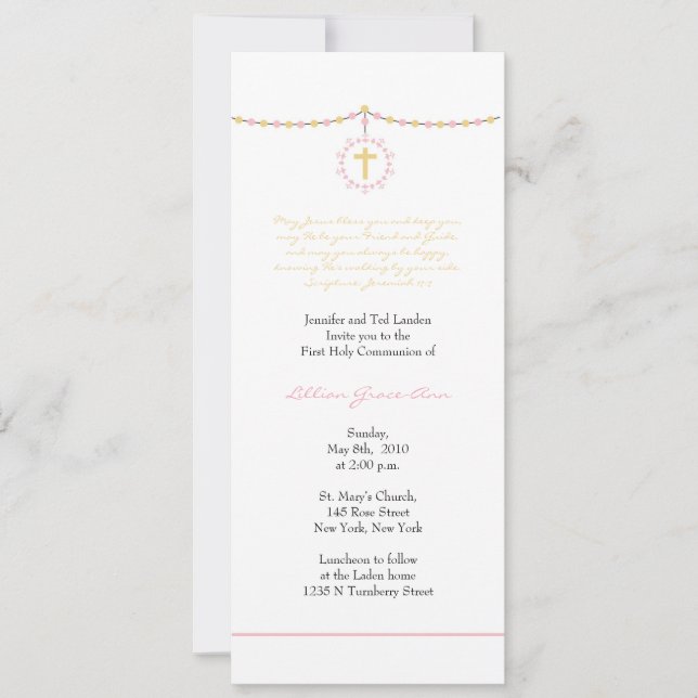 Invitación Chica Primera Comisión (Anverso)