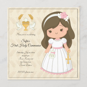 Invitación chica primera comunión