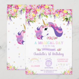 Invitación Chica quisquilloso de la fiesta de cumpleaños de U